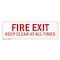 Signmission Fire Exit 16in Non-Slip Floor Marker, 16" L, 16" H, FD-2-C-16-99937 FD-2-C-16-99937 - alternate 1